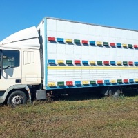 Méhész konténer, Iveco 75 E14, 1/2NB, 96 családos rakodó, méhész teherautó, komplett eladó