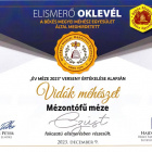 Mézontófű (facélia) méz eladó!